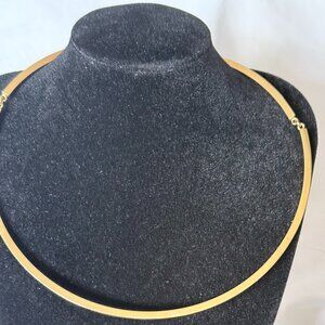 Circular Gold Tone Necklace